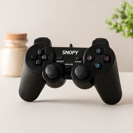 Ps3 Kablolu Titreşimli Analog Oyun Kolu (Usb, 15 Tuş)