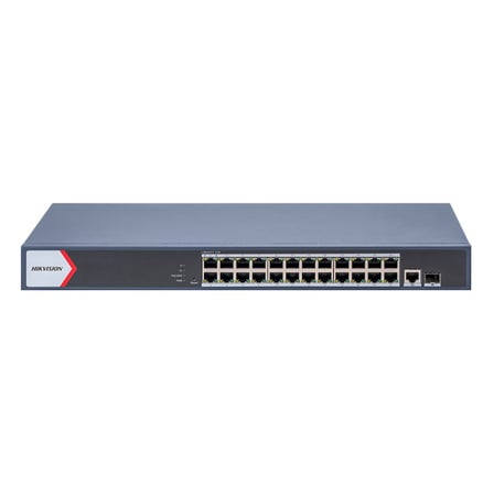 HIKVISION DS-3E1526P-EI/M 24 PORT GIGABIT + 1XRJ45/SFP UPLINK 225W 300 METRE POE MESAFE YÖNETİLEBİLİR RACKMOUNT SWITCH BEZOS1