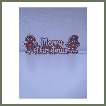 Bezos Zencefilli Kurabiye Merry Christmas Yazılı Yılbaşı Dekoratif Süs BEZOS1