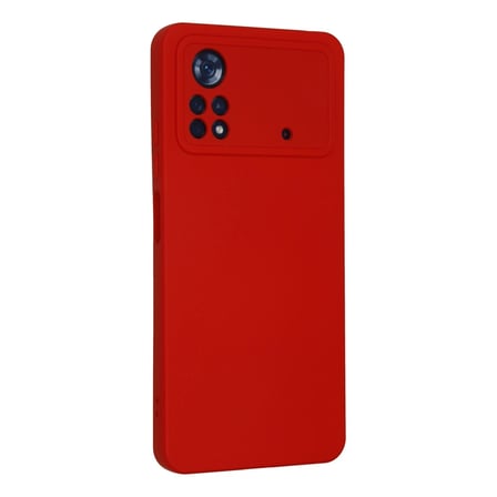 Bezos Poco X4 Pro 5G Kılıf Nano içi Kadife Silikon - Kırmızı BEZOS1