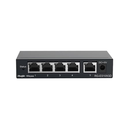 RUIJIE REYEE RG-ES105GD 5 PORT GIGABIT TAK CALISTIR METAL KASA SWITCH BEZOS1