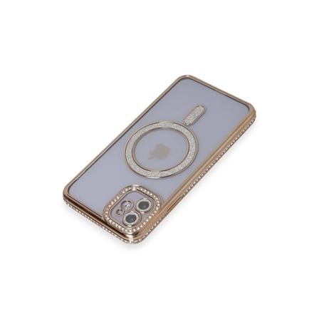 Bezos iPhone 11 Kılıf Joke Simli Magneticsafe Kılıf - Gold BEZOS1