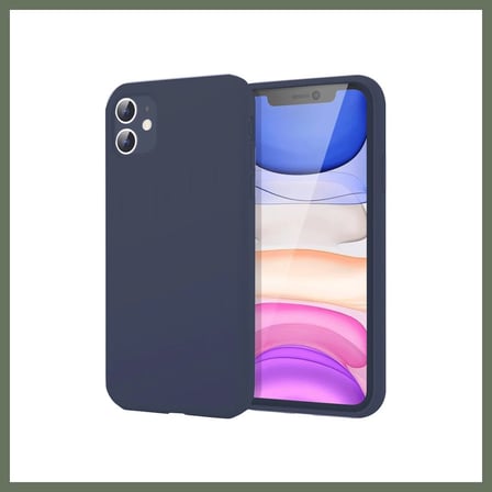 Bezos iPhone 11 Kılıf First Silikon - Lacivert BEZOS1