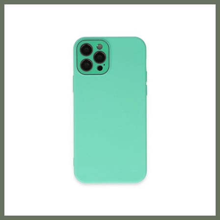 Bezos iPhone 12 Pro Kılıf Lansman Glass Kapak - Turkuaz BEZOS1