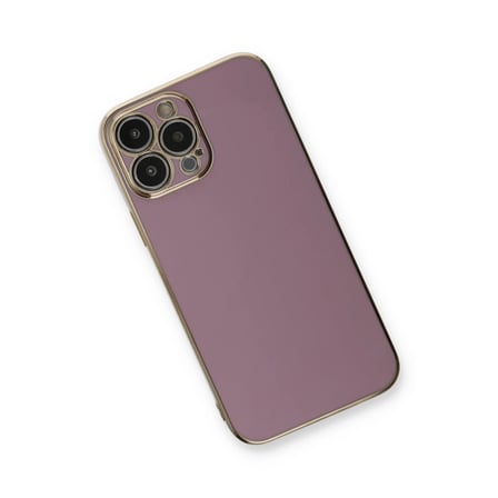 Bezos iPhone 13 Pro Kılıf Volet Silikon - Mor BEZOS1