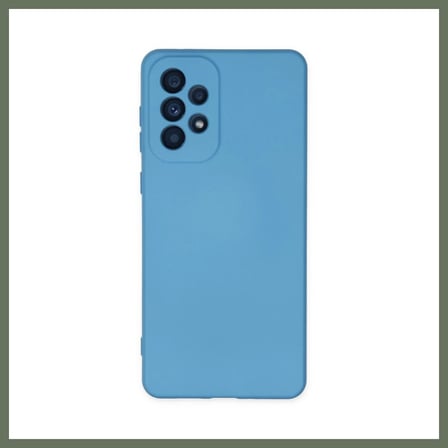 Bezos Samsung Galaxy A73 5G Kılıf Nano içi Kadife Silikon - Mavi BEZOS1