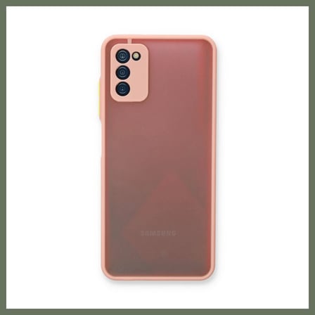 Bezos Samsung Galaxy A03S Kılıf Montreal Silikon Kapak - Pembe BEZOS1