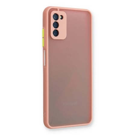 Bezos Samsung Galaxy A03S Kılıf Montreal Silikon Kapak - Pembe BEZOS1
