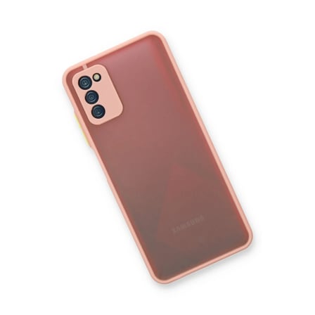 Bezos Samsung Galaxy A03S Kılıf Montreal Silikon Kapak - Pembe BEZOS1