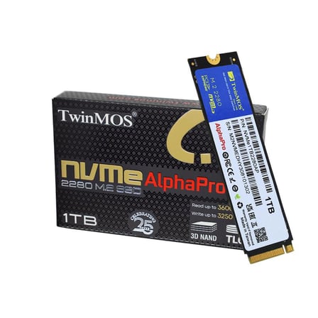 Twinmos 1 TB TWINMOS M.2 PCIe NVMe 3600/3250 NVMe1TB2280AP BEZOS1