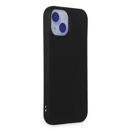 Bezos iPhone 15 Uyumlu Kılıf Nano içi Kadife Silikon - Siyah BEZOS1