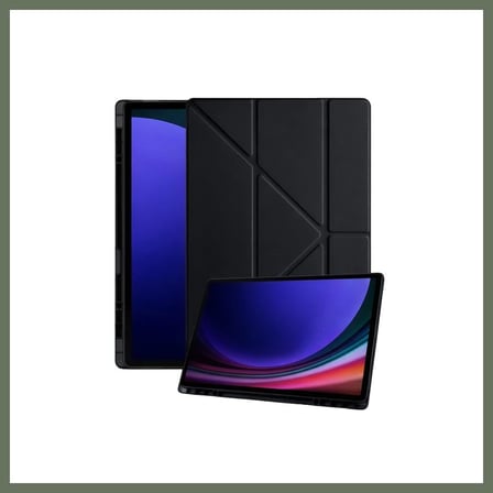 Bezos Samsung Galaxy X930 Tab S11 Ultra 14.6 Kalemlikli Mars Tablet Kılıfı - Siyah Bezos1