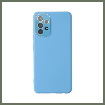 Bezos Samsung Galaxy A33 5G Kılıf Lansman Glass Kapak - Mavi BEZOS1