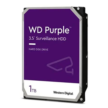 WD 1 TB WD 3.5 PURPLE SATA3 5400RPM 64MB 7/24 GUVENLIK WD11PURZ (3 YIL RESMI DIST GARANTILI) BEZOS1