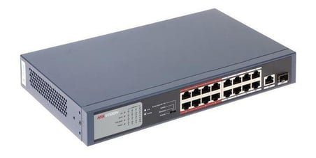 HIKVISION DS-3E0318P-E/M 16 PORT 10/100 + 1XRJ45/SFP UPLINK 135W 300 METRE POE MESAFE SWITCH BEZOS1
