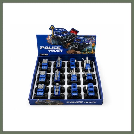 Bezos 779-69 DUBLE SÜRTMELİ METAL DIECAST POLİS ARABASI (adet fiyatıdır) BEZOS1