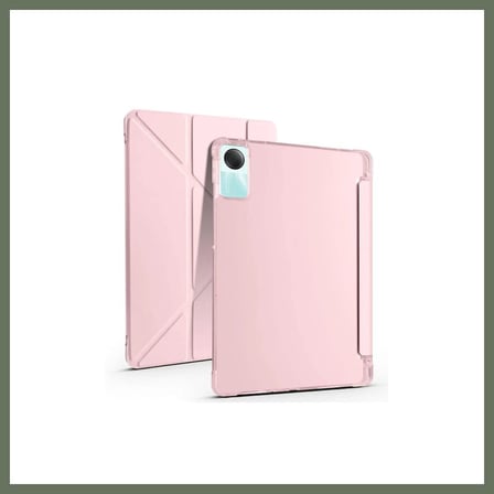 Bezos Redmi Pad SE 4G Uyumlu Kılıf Kalemlikli Mars Tablet Kılıfı - Rose Gold BEZOS1
