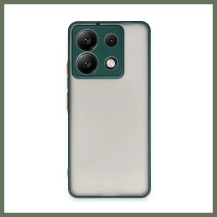 Bezos Redmi Note 13 5G Uyumlu Kılıf Montreal Silikon Kapak - Yeşil BEZOS1