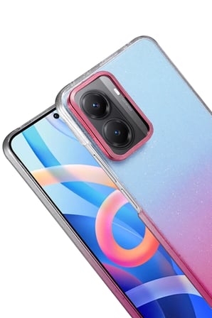 Bezos Poco X7 Pro Uyumlu Glossy Kapak - Pembe BEZOS1