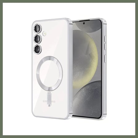 Bezos Samsung Galaxy A35 5G Uyumlu Kross Magneticsafe Kapak - Gümüş Bezos1