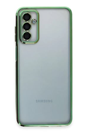 Bezos Samsung Galaxy M23 Uyumlu Kılıf Lensli Silikon - Yeşil BEZOS1