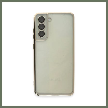 Bezos Samsung Galaxy S21 FE Uyumlu Kılıf Lensli Silikon - Gold BEZOS1