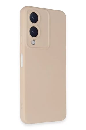 Bezos Vivo Y17S Uyumlu Kılıf Nano içi Kadife Silikon - Pudra BEZOS1