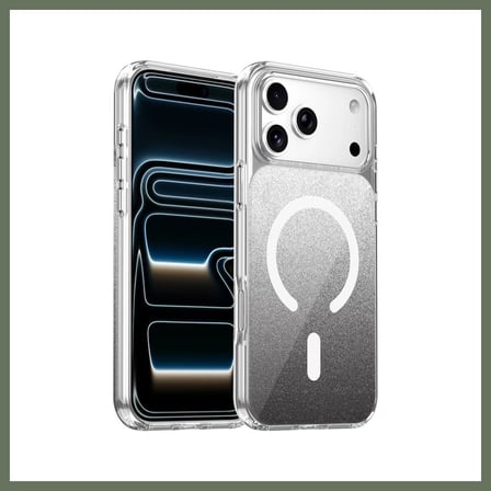 Bezos Onegif iPhone 17 Pro Max Uyumlu Sora Simli Magsafe Kapak - Siyah BEZOS1