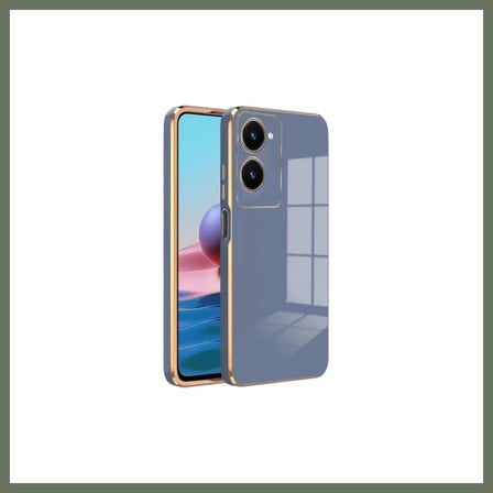 Bezos Vivo Y18 Uyumlu Kılıf Volet Silikon - Mavi BEZOS1