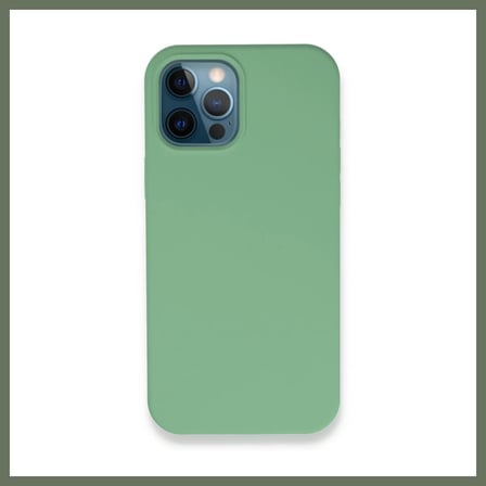 Bezos iPhone 12 Pro Uyumlu Kılıf Lansman Legant Silikon - Yeşil BEZOS1
