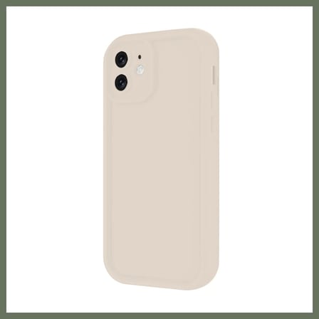 Bezos iPhone 11 Uyumlu Kılıf Viera Silikon - Krem BEZOS1