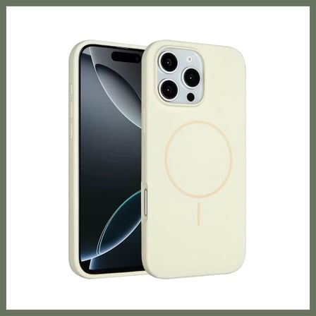 Bezos Joko iPhone 16 Pro Uyumlu Kılıf Jully Magsafe Kapak - Bej BEZOS1