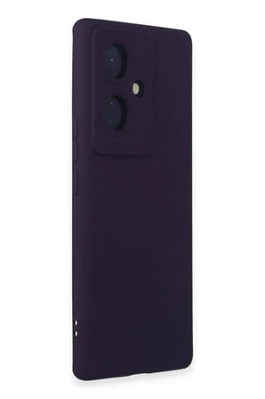 Bezos Vivo V29 Lite Uyumlu Kılıf Nano içi Kadife Silikon - Mor BEZOS1