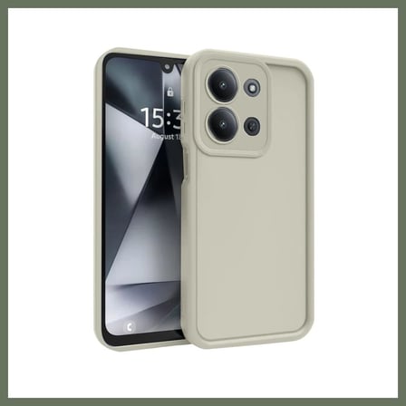 Bezos Redmi 15C 4G Uyumlu Viera Silikon - Krem BEZOS1