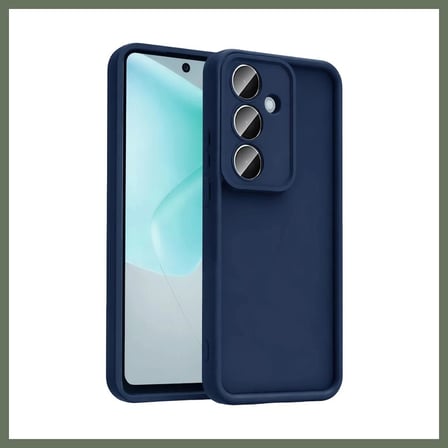 Bezos Samsung Galaxy A57 5G Uyumlu Viera Silikon - Lacivert BEZOS1