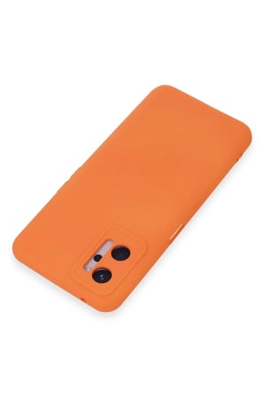 Bezos Realme 9i 4G Uyumlu Kılıf Nano içi Kadife Silikon - Turuncu BEZOS1