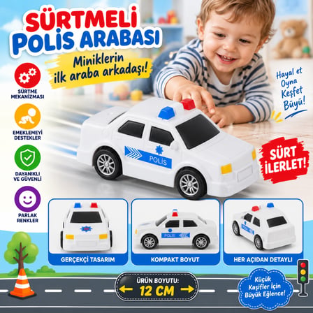 Bezos URT004-07 KIRILMAZLARI SÜRMELİ POLİS ARABASI BEZOS1