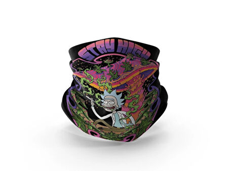 Rick And Morty Desenli Outdoor Boyunluk Buff Baf Bandana Saç Bandı Kamp