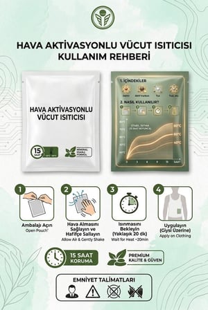 Pratik Soba Taşınabilir Isı Soğuk Koruyucu Single Sword Aktivasyonlu Vücut Isıtıcı Bant Cep Sobası