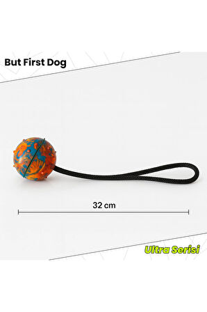 Köpek Oyuncağı Kauçuk İpli 7cm At Getir Topu – Ultra Series