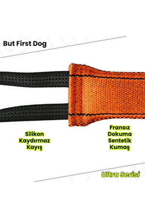 Köpek Oyuncağı Turuncu Kumaş Çekiştirme Barı – Ultra Series