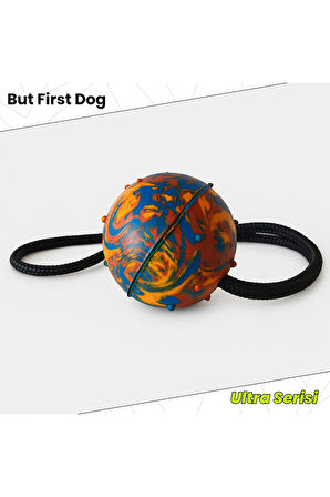 Köpek Oyuncağı Kauçuk İpli 6cm At Getir Topu – Ultra Series