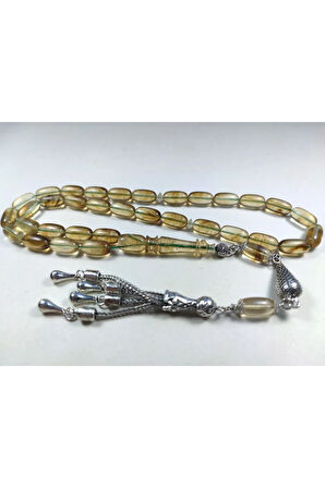 19.79 Gr. Gümüş Püsküllü 0.6 Delim Damla Kehribar Sertifikalı 5249