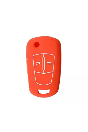 Astra H Corda D Anahtar Silikon Kılıfı 2 Tuşlu Model Kırmızı Renk