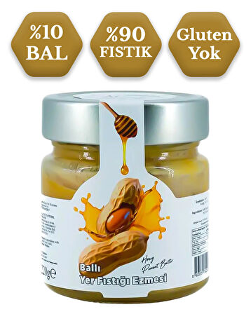 Ballı Yer Fıstığı Ezmesi Glutensiz 220 g