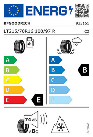 BF Goodrich All Terrain KO2 215/70R16 100/97R RWL ( Yıl: 2024 )