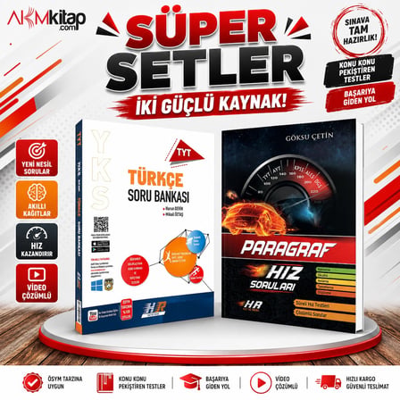 Hız ve Renk TYT Türkçe ile Paragraf Soru Bankası 2 Kitap Set