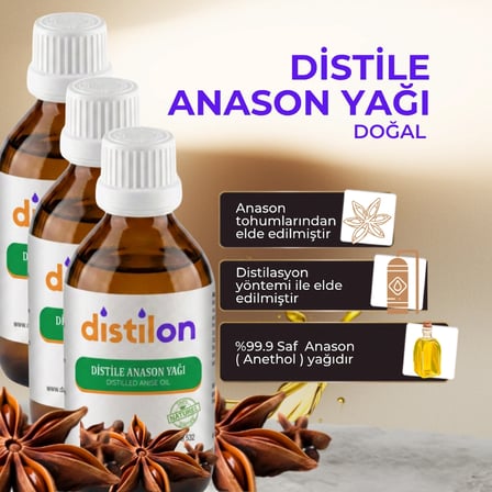 Distilon Distile Anason Yağı 100 ML x 3 ADET