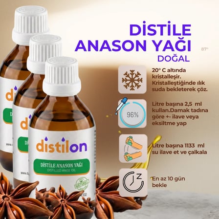 Distilon Distile Anason Yağı 100 ML x 3 ADET