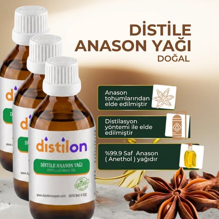 Distilon Distile Anason Yağı 100 ML x 3 ADET
